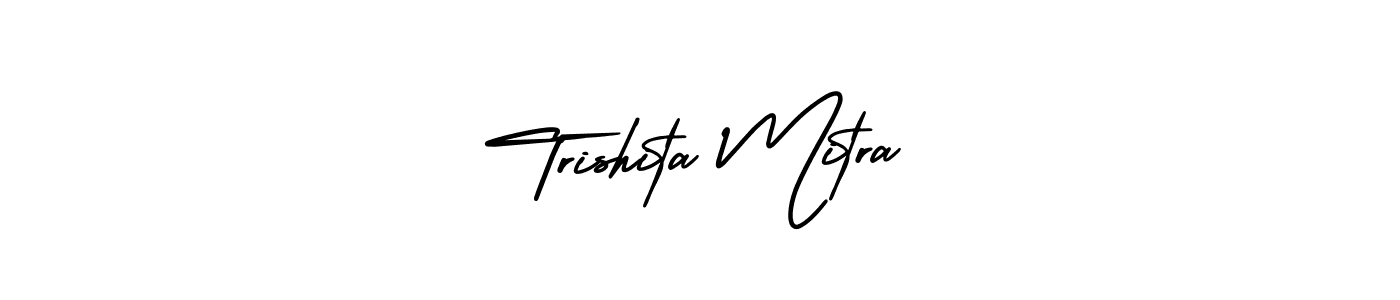 AmerikaSignatureDemo-Regular is a professional signature style that is perfect for those who want to add a touch of class to their signature. It is also a great choice for those who want to make their signature more unique. Get Trishita Mitra name to fancy signature for free. Trishita Mitra signature style 3 images and pictures png