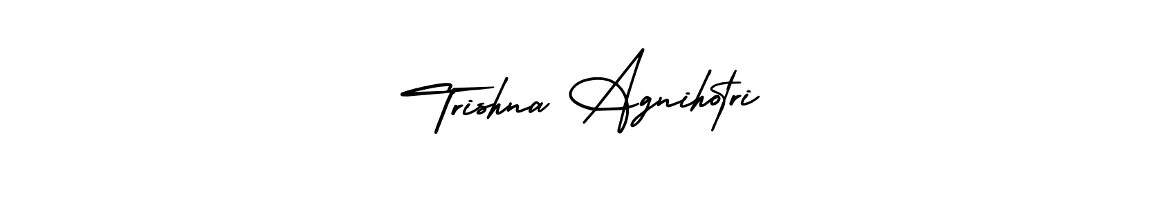 Make a beautiful signature design for name Trishna Agnihotri. With this signature (AmerikaSignatureDemo-Regular) style, you can create a handwritten signature for free. Trishna Agnihotri signature style 3 images and pictures png