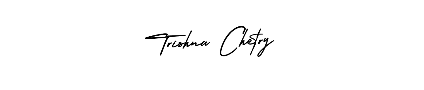 Create a beautiful signature design for name Trishna Chetry. With this signature (AmerikaSignatureDemo-Regular) fonts, you can make a handwritten signature for free. Trishna Chetry signature style 3 images and pictures png