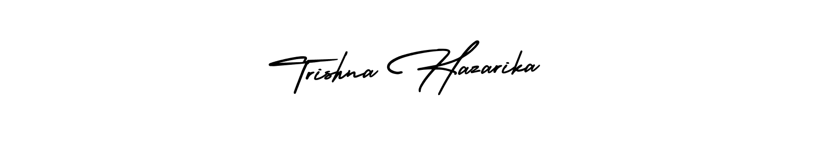 Also You can easily find your signature by using the search form. We will create Trishna Hazarika name handwritten signature images for you free of cost using AmerikaSignatureDemo-Regular sign style. Trishna Hazarika signature style 3 images and pictures png