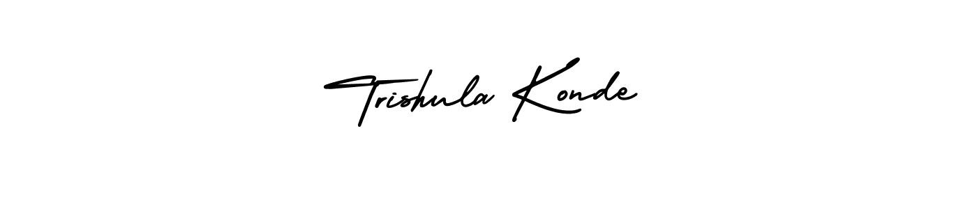Also You can easily find your signature by using the search form. We will create Trishula Konde name handwritten signature images for you free of cost using AmerikaSignatureDemo-Regular sign style. Trishula Konde signature style 3 images and pictures png