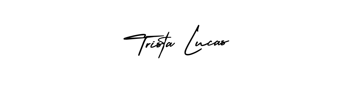 Make a beautiful signature design for name Trista Lucas. With this signature (AmerikaSignatureDemo-Regular) style, you can create a handwritten signature for free. Trista Lucas signature style 3 images and pictures png