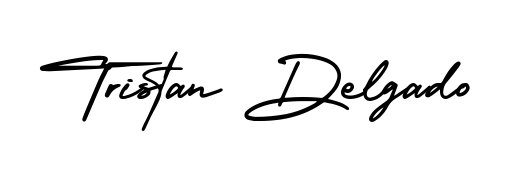 See photos of Tristan Delgado official signature. Check more albums & portfolios. Read reviews & check more about AmerikaSignatureDemo-Regular font. Tristan Delgado signature style 3 images and pictures png