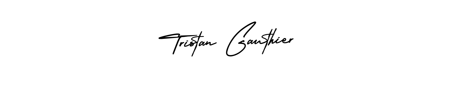 Best and Professional Signature Style for Tristan Gauthier. AmerikaSignatureDemo-Regular Best Signature Style Collection. Tristan Gauthier signature style 3 images and pictures png