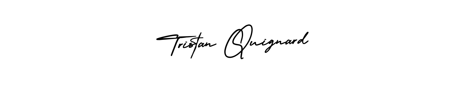 AmerikaSignatureDemo-Regular is a professional signature style that is perfect for those who want to add a touch of class to their signature. It is also a great choice for those who want to make their signature more unique. Get Tristan Quignard name to fancy signature for free. Tristan Quignard signature style 3 images and pictures png