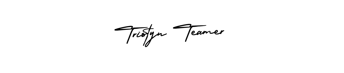 Check out images of Autograph of Tristyn Teamer name. Actor Tristyn Teamer Signature Style. AmerikaSignatureDemo-Regular is a professional sign style online. Tristyn Teamer signature style 3 images and pictures png