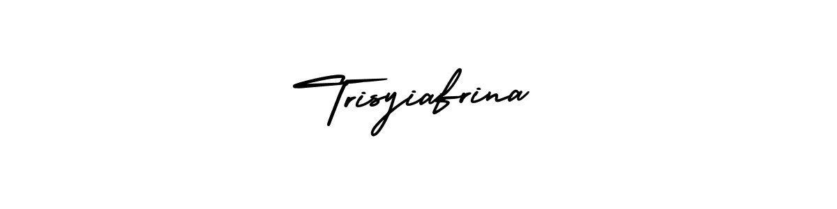 Create a beautiful signature design for name Trisyiafrina. With this signature (AmerikaSignatureDemo-Regular) fonts, you can make a handwritten signature for free. Trisyiafrina signature style 3 images and pictures png