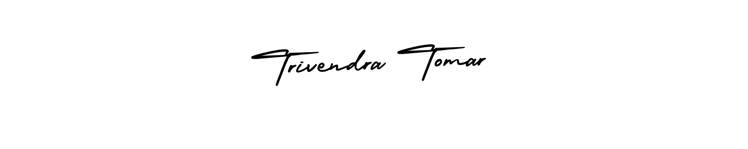 Use a signature maker to create a handwritten signature online. With this signature software, you can design (AmerikaSignatureDemo-Regular) your own signature for name Trivendra Tomar. Trivendra Tomar signature style 3 images and pictures png