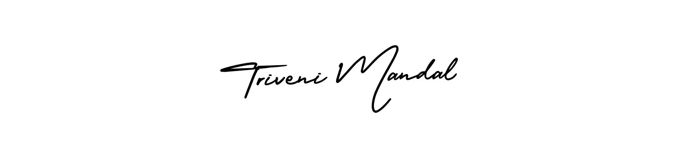 How to Draw Triveni Mandal signature style? AmerikaSignatureDemo-Regular is a latest design signature styles for name Triveni Mandal. Triveni Mandal signature style 3 images and pictures png