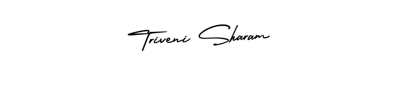 This is the best signature style for the Triveni Sharam name. Also you like these signature font (AmerikaSignatureDemo-Regular). Mix name signature. Triveni Sharam signature style 3 images and pictures png