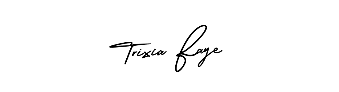 AmerikaSignatureDemo-Regular is a professional signature style that is perfect for those who want to add a touch of class to their signature. It is also a great choice for those who want to make their signature more unique. Get Trixia Faye name to fancy signature for free. Trixia Faye signature style 3 images and pictures png