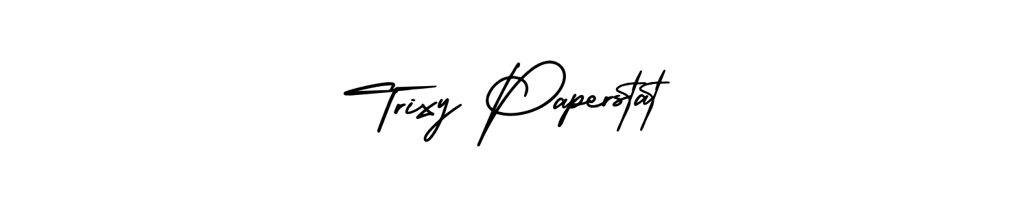Use a signature maker to create a handwritten signature online. With this signature software, you can design (AmerikaSignatureDemo-Regular) your own signature for name Trixy Paperstat. Trixy Paperstat signature style 3 images and pictures png