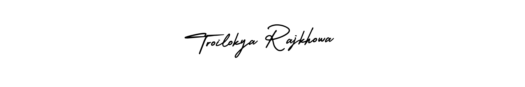 Also we have Troilokya Rajkhowa name is the best signature style. Create professional handwritten signature collection using AmerikaSignatureDemo-Regular autograph style. Troilokya Rajkhowa signature style 3 images and pictures png