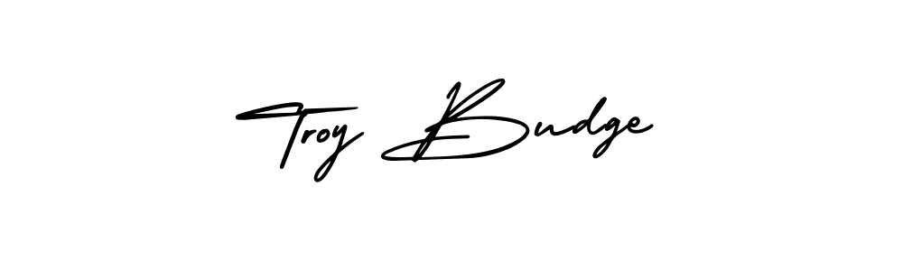 Make a beautiful signature design for name Troy Budge. Use this online signature maker to create a handwritten signature for free. Troy Budge signature style 3 images and pictures png