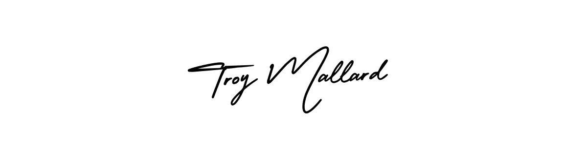 Make a beautiful signature design for name Troy Mallard. With this signature (AmerikaSignatureDemo-Regular) style, you can create a handwritten signature for free. Troy Mallard signature style 3 images and pictures png