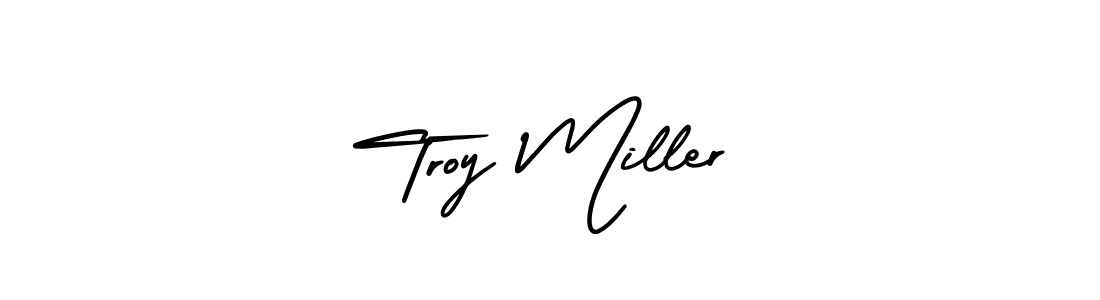 It looks lik you need a new signature style for name Troy Miller. Design unique handwritten (AmerikaSignatureDemo-Regular) signature with our free signature maker in just a few clicks. Troy Miller signature style 3 images and pictures png