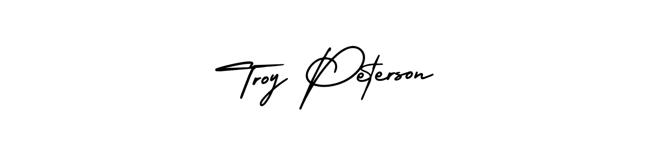 Design your own signature with our free online signature maker. With this signature software, you can create a handwritten (AmerikaSignatureDemo-Regular) signature for name Troy Peterson. Troy Peterson signature style 3 images and pictures png