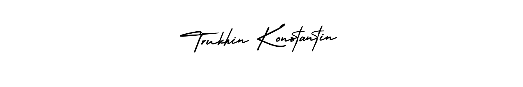 Use a signature maker to create a handwritten signature online. With this signature software, you can design (AmerikaSignatureDemo-Regular) your own signature for name Trukhin Konstantin. Trukhin Konstantin signature style 3 images and pictures png