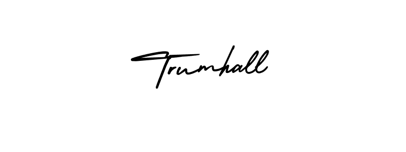 How to Draw Trumhall signature style? AmerikaSignatureDemo-Regular is a latest design signature styles for name Trumhall. Trumhall signature style 3 images and pictures png