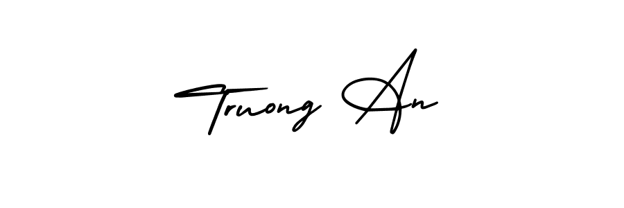 How to make Truong An signature? AmerikaSignatureDemo-Regular is a professional autograph style. Create handwritten signature for Truong An name. Truong An signature style 3 images and pictures png