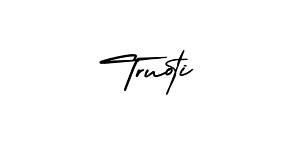 Create a beautiful signature design for name Truoti. With this signature (AmerikaSignatureDemo-Regular) fonts, you can make a handwritten signature for free. Truoti signature style 3 images and pictures png