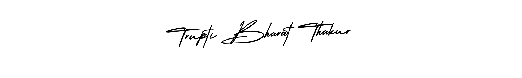 Use a signature maker to create a handwritten signature online. With this signature software, you can design (AmerikaSignatureDemo-Regular) your own signature for name Trupti Bharat Thakur. Trupti Bharat Thakur signature style 3 images and pictures png