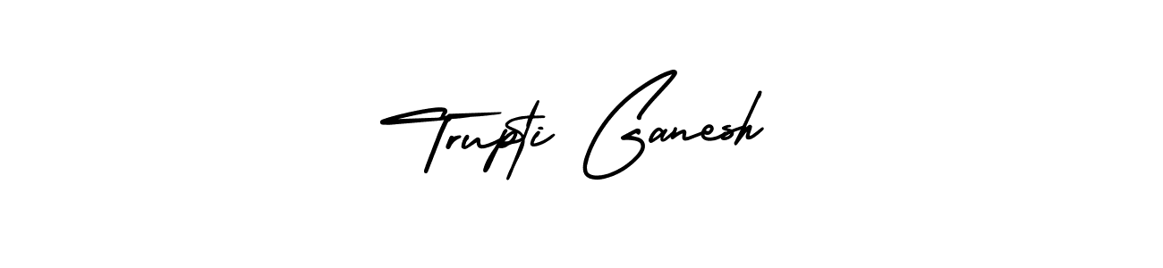 It looks lik you need a new signature style for name Trupti Ganesh. Design unique handwritten (AmerikaSignatureDemo-Regular) signature with our free signature maker in just a few clicks. Trupti Ganesh signature style 3 images and pictures png