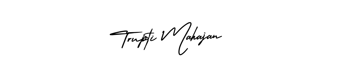 Also You can easily find your signature by using the search form. We will create Trupti Mahajan name handwritten signature images for you free of cost using AmerikaSignatureDemo-Regular sign style. Trupti Mahajan signature style 3 images and pictures png