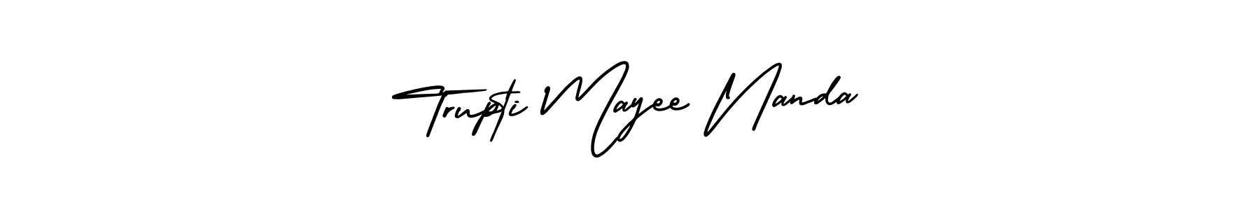 if you are searching for the best signature style for your name Trupti Mayee Nanda. so please give up your signature search. here we have designed multiple signature styles  using AmerikaSignatureDemo-Regular. Trupti Mayee Nanda signature style 3 images and pictures png