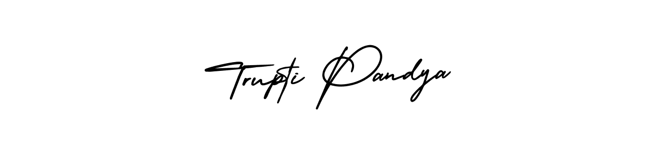 Create a beautiful signature design for name Trupti Pandya. With this signature (AmerikaSignatureDemo-Regular) fonts, you can make a handwritten signature for free. Trupti Pandya signature style 3 images and pictures png