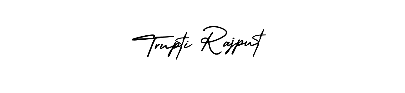 How to make Trupti Rajput name signature. Use AmerikaSignatureDemo-Regular style for creating short signs online. This is the latest handwritten sign. Trupti Rajput signature style 3 images and pictures png