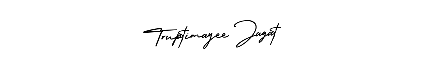 Make a beautiful signature design for name Truptimayee Jagat. With this signature (AmerikaSignatureDemo-Regular) style, you can create a handwritten signature for free. Truptimayee Jagat signature style 3 images and pictures png