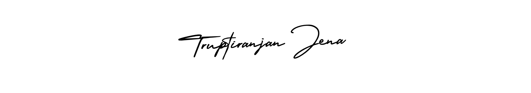 How to make Truptiranjan Jena name signature. Use AmerikaSignatureDemo-Regular style for creating short signs online. This is the latest handwritten sign. Truptiranjan Jena signature style 3 images and pictures png