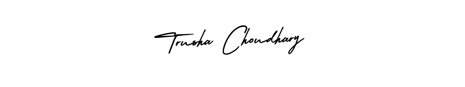 See photos of Trusha Choudhary official signature by Spectra . Check more albums & portfolios. Read reviews & check more about AmerikaSignatureDemo-Regular font. Trusha Choudhary signature style 3 images and pictures png