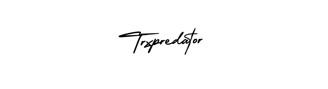 This is the best signature style for the Trxpredator name. Also you like these signature font (AmerikaSignatureDemo-Regular). Mix name signature. Trxpredator signature style 3 images and pictures png