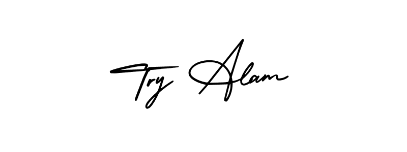 Once you've used our free online signature maker to create your best signature AmerikaSignatureDemo-Regular style, it's time to enjoy all of the benefits that Try Alam name signing documents. Try Alam signature style 3 images and pictures png