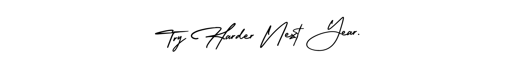 Also we have Try Harder Next Year. name is the best signature style. Create professional handwritten signature collection using AmerikaSignatureDemo-Regular autograph style. Try Harder Next Year. signature style 3 images and pictures png