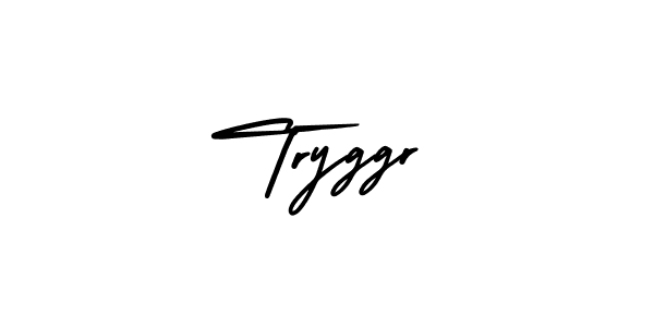 Once you've used our free online signature maker to create your best signature AmerikaSignatureDemo-Regular style, it's time to enjoy all of the benefits that Tryggr name signing documents. Tryggr signature style 3 images and pictures png