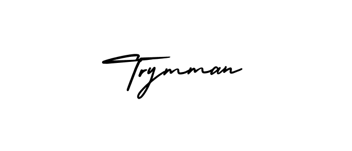 This is the best signature style for the Trymman name. Also you like these signature font (AmerikaSignatureDemo-Regular). Mix name signature. Trymman signature style 3 images and pictures png