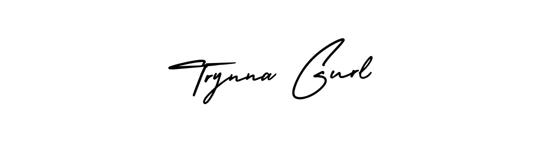 It looks lik you need a new signature style for name Trynna Gurl. Design unique handwritten (AmerikaSignatureDemo-Regular) signature with our free signature maker in just a few clicks. Trynna Gurl signature style 3 images and pictures png