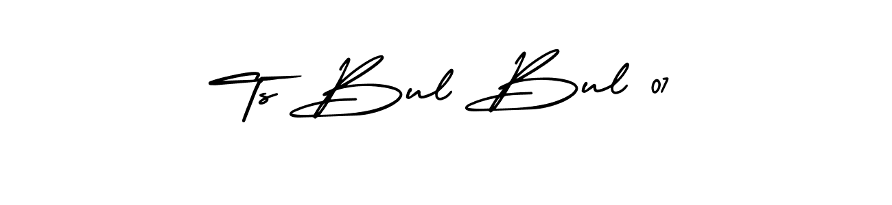 if you are searching for the best signature style for your name Ts Bul Bul 07. so please give up your signature search. here we have designed multiple signature styles  using AmerikaSignatureDemo-Regular. Ts Bul Bul 07 signature style 3 images and pictures png