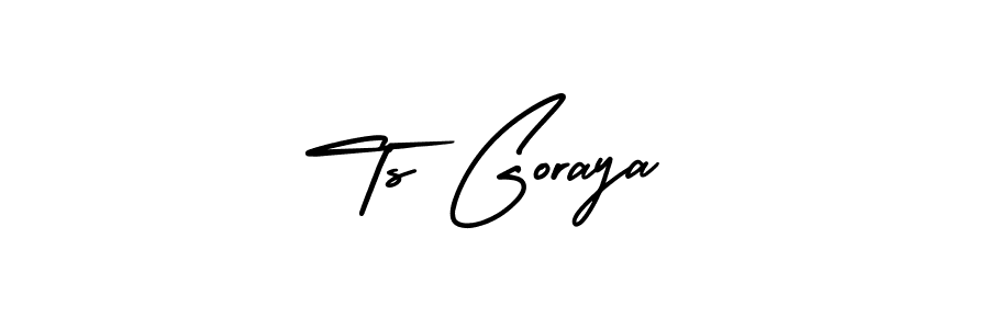 How to make Ts Goraya signature? AmerikaSignatureDemo-Regular is a professional autograph style. Create handwritten signature for Ts Goraya name. Ts Goraya signature style 3 images and pictures png