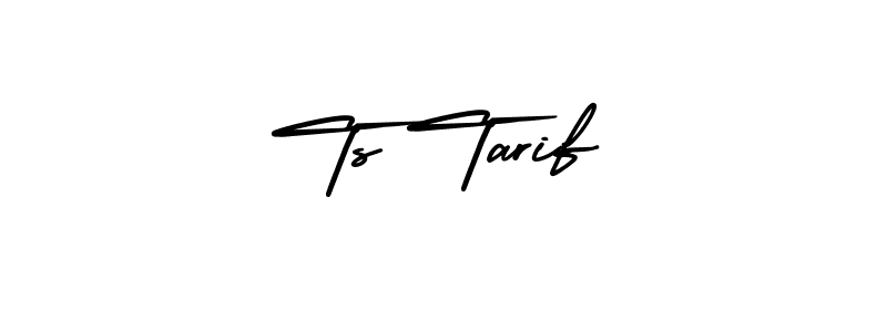 How to make Ts Tarif signature? AmerikaSignatureDemo-Regular is a professional autograph style. Create handwritten signature for Ts Tarif name. Ts Tarif signature style 3 images and pictures png