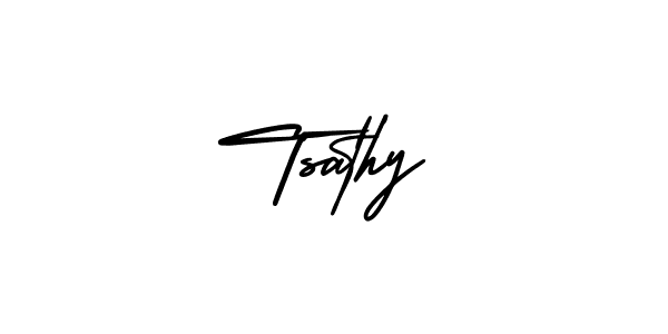 Make a beautiful signature design for name Tsathy. Use this online signature maker to create a handwritten signature for free. Tsathy signature style 3 images and pictures png