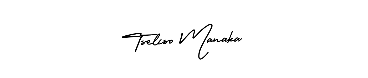 Tseliso Manaka stylish signature style. Best Handwritten Sign (AmerikaSignatureDemo-Regular) for my name. Handwritten Signature Collection Ideas for my name Tseliso Manaka. Tseliso Manaka signature style 3 images and pictures png