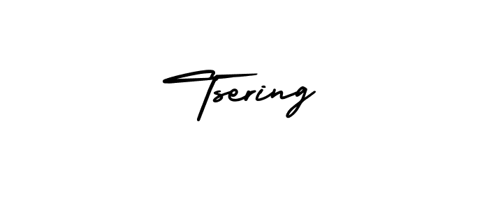 It looks lik you need a new signature style for name Tsering. Design unique handwritten (AmerikaSignatureDemo-Regular) signature with our free signature maker in just a few clicks. Tsering signature style 3 images and pictures png