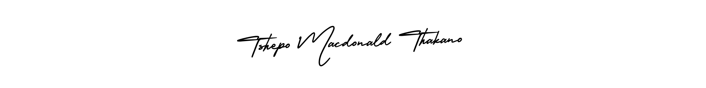 Make a beautiful signature design for name Tshepo Macdonald Thakano. With this signature (AmerikaSignatureDemo-Regular) style, you can create a handwritten signature for free. Tshepo Macdonald Thakano signature style 3 images and pictures png