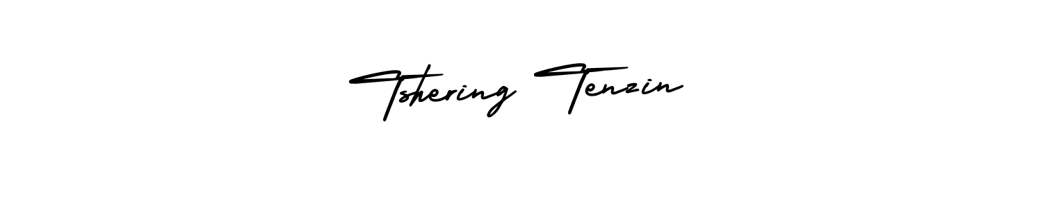 How to Draw Tshering Tenzin signature style? AmerikaSignatureDemo-Regular is a latest design signature styles for name Tshering Tenzin. Tshering Tenzin signature style 3 images and pictures png