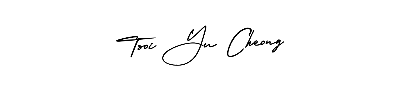 Tsoi Yu Cheong stylish signature style. Best Handwritten Sign (AmerikaSignatureDemo-Regular) for my name. Handwritten Signature Collection Ideas for my name Tsoi Yu Cheong. Tsoi Yu Cheong signature style 3 images and pictures png