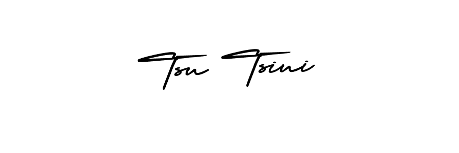 Use a signature maker to create a handwritten signature online. With this signature software, you can design (AmerikaSignatureDemo-Regular) your own signature for name Tsu Tsiui. Tsu Tsiui signature style 3 images and pictures png